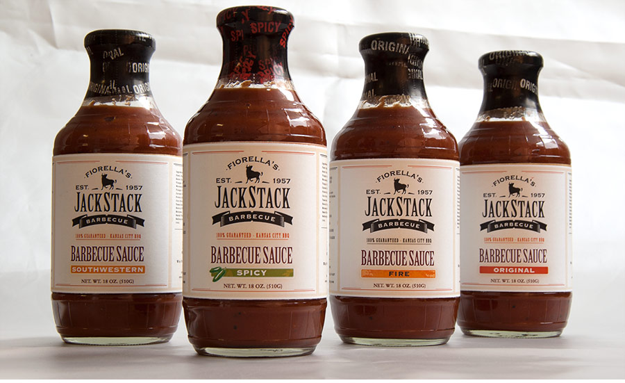 Jackstack BBQ label design